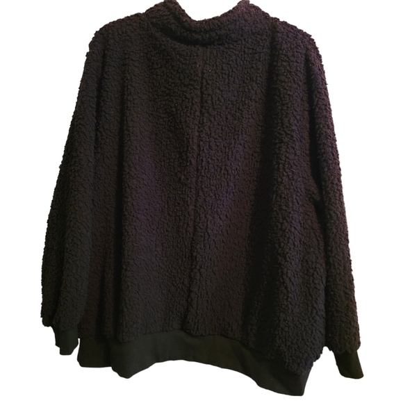 Zim & Zoe Black 1/4 Zip Fleece Jacket Size 30/32 - Picture 4 of 8